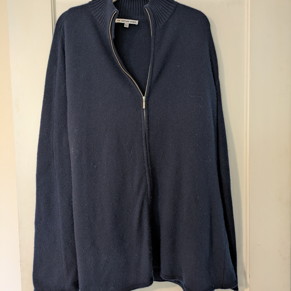 THE CASHMERE PROJECT Zippered Poncho